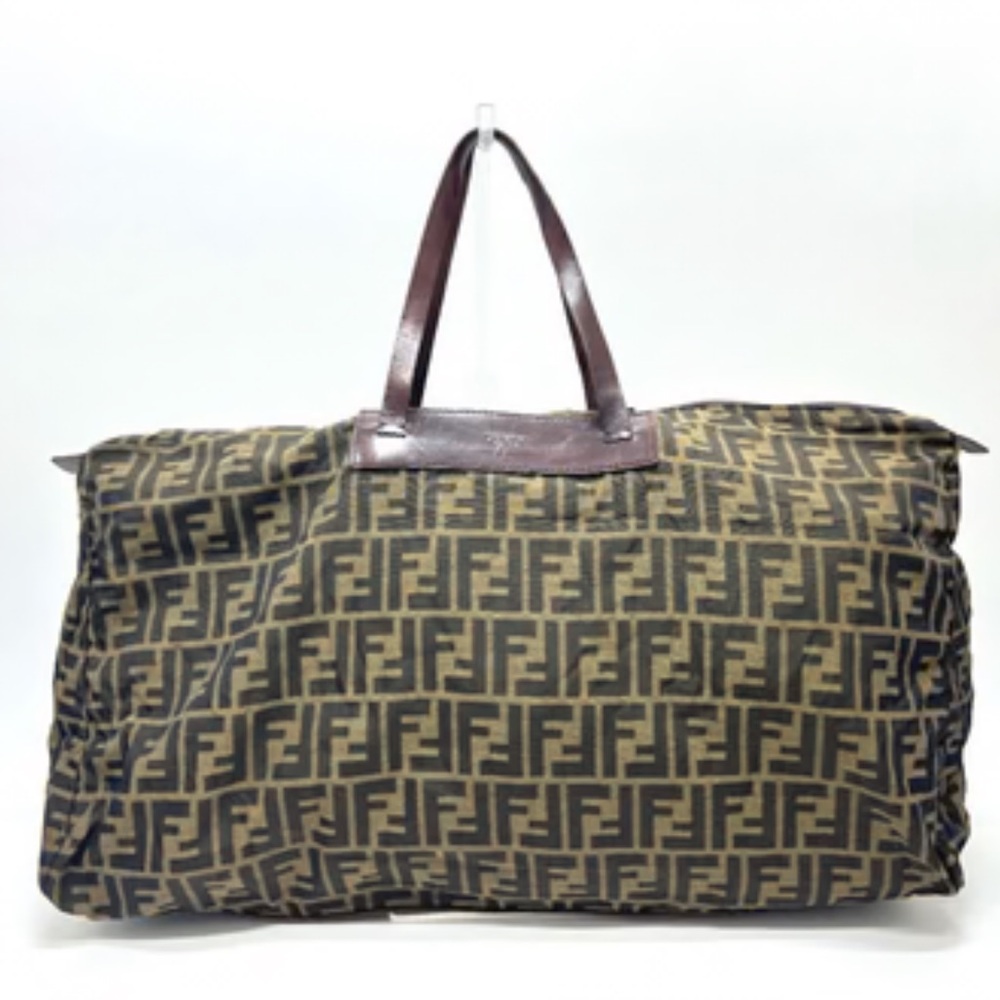 Fendi Black and Brown Monogram Duffel Bag